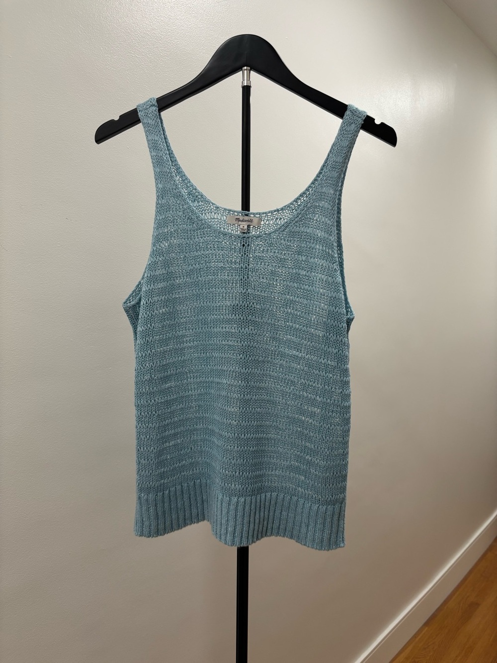 203. Madewell linen sweater tank top